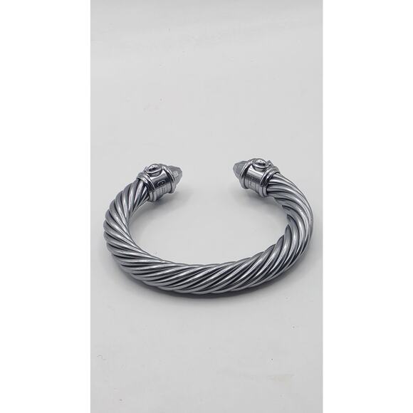 David Yurman Silver Aluminum Renaissance Cuff Bracelet - Picture 11 of 16